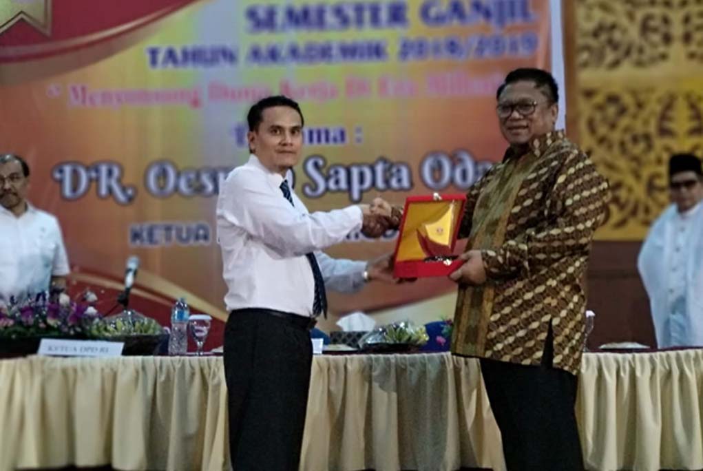 Ketua DPD RI Berikan Kuliah Umum dan Resmikan Masjid di UIN Imam Bonjol Padang