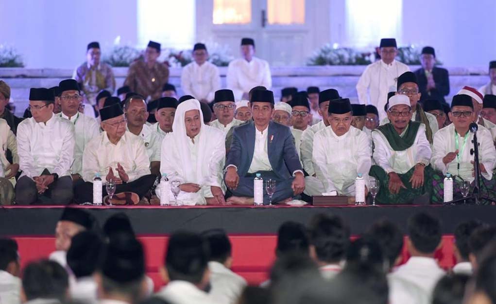 Doa Kebangsaan 74 Tahun Indonesia, Presiden Jokowi Ajak Masyarakat Bersyukur