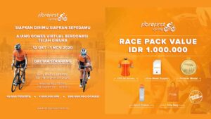 Gowes Sambil Donasi di Ajang FibreFirst Cycling 2020; Virtual Cycling Terbesar di Indonesia