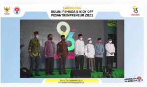 KEMENPORA Launching Bulan Pemuda, Logo HSP ke 93 dan Kick-off Pesantrenpreneur 2021