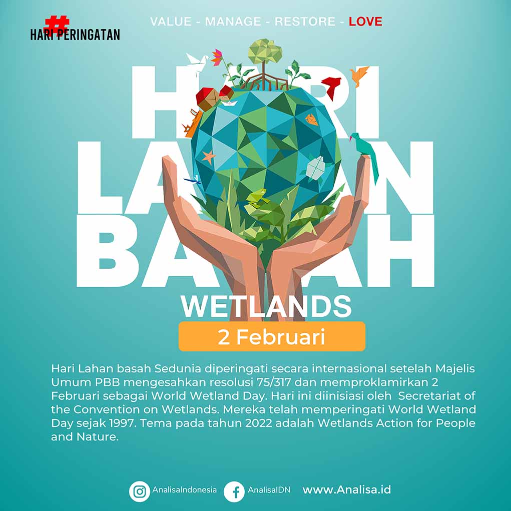 Infografis Hari Lahan Basah 2 Februari – Wetlands Day